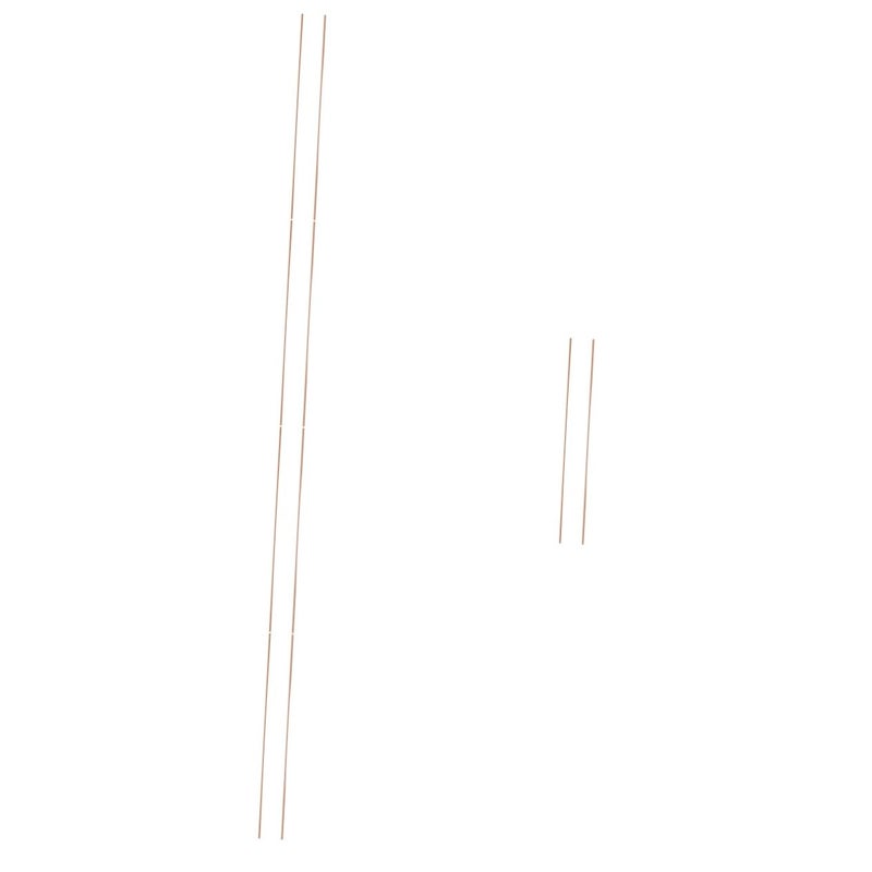 Unomor 5 Sets Copper Tubes Rods For Crafting DIY Projects Smooth Surface Metal Tubing - Image 1